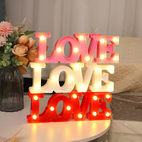 Roomtery Illuminated Rustic "Love" Decor Sign