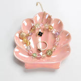 Roomtery Iridescent Ceramic Seashell Jewelry Tray, view 2