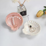 Roomtery Iridescent Ceramic Seashell Jewelry Tray, view 3