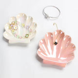 Roomtery Iridescent Ceramic Seashell Jewelry Tray, view 4