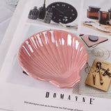 Roomtery Iridescent Ceramic Seashell Jewelry Tray, view 5