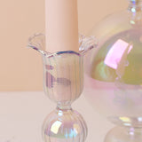 Roomtery Iridescent Glass Candle Holder, view 3