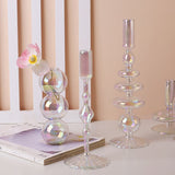 Roomtery Iridescent Glass Candle Holder, view 5