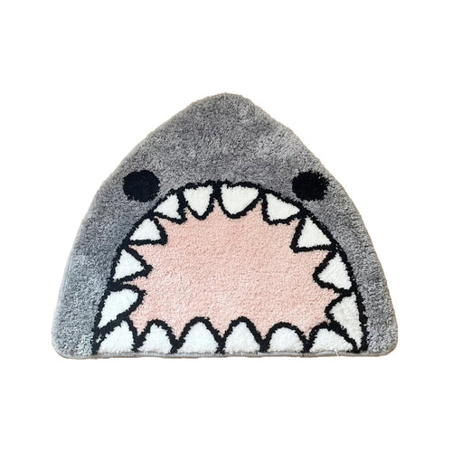 Roomtery Kawaii Angry Shark Tufted Accent Rug