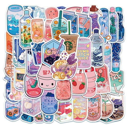 Roomtery Kawaii Beverages Sticker Pack