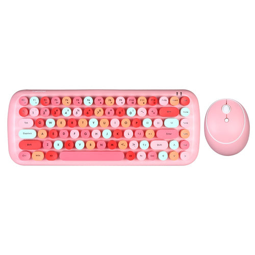 Roomtery Kawaii Retro Keyboard + Mouse Set