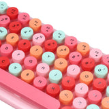 Roomtery Kawaii Retro Keyboard + Mouse Set, view 4