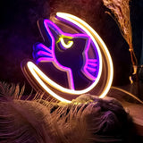 Roomtery Kawaii Moon Cat Neon Sign, view 5
