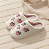 Roomtery Kawaii Peaches Soft Plush House Slippers, view 3