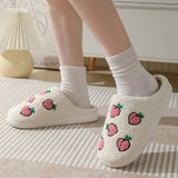 Roomtery Kawaii Peaches Soft Plush House Slippers, view 4