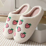 Roomtery Kawaii Peaches Soft Plush House Slippers, view 5