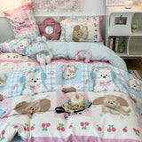 Roomtery Kawaii Princess Patchwork Bedding Set, view 4