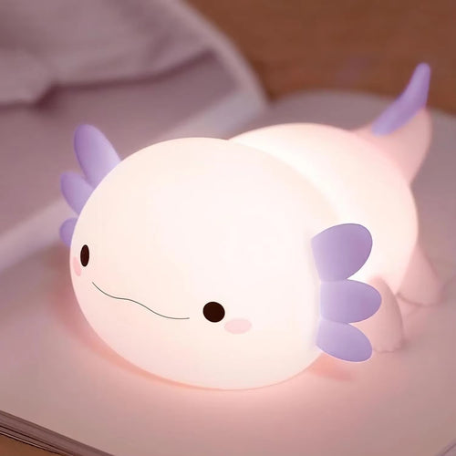 Roomtery Kawaii Axolotl Silicone Night Light