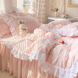 Roomtery Kawaii Ruffle Bedding Set, view 2