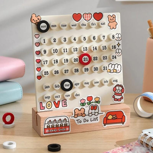 Roomtery Kawaii Table Top Calendar