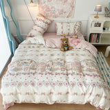 Roomtery Kawaii Teddy Tea Party Bedding Set, view 2