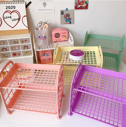 Roomtery Kawaii Two-Storey Desk Shelf