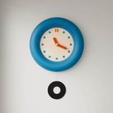 Roomtery Kidrore Modern Blue Round Clock, view 2