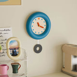 Roomtery Kidrore Modern Blue Round Clock, view 3