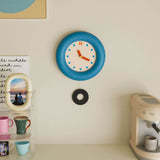 Roomtery Kidrore Modern Blue Round Clock, view 4