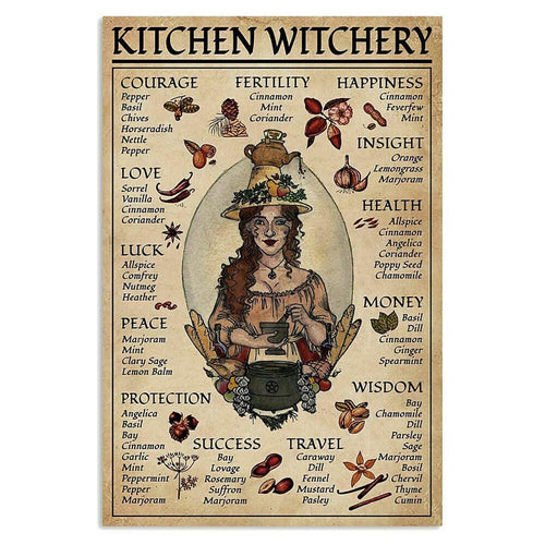 Roomtery Kitchen Witchery 2.0 Vintage Poster