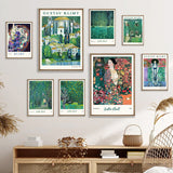 Roomtery Klimt Green Art Hoe Canvas Posters, view 2