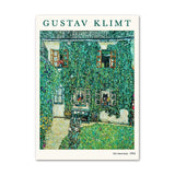 Roomtery Klimt Green Art Hoe Canvas Posters, view 5