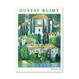 Roomtery Klimt Green Art Hoe Canvas Posters, view 6