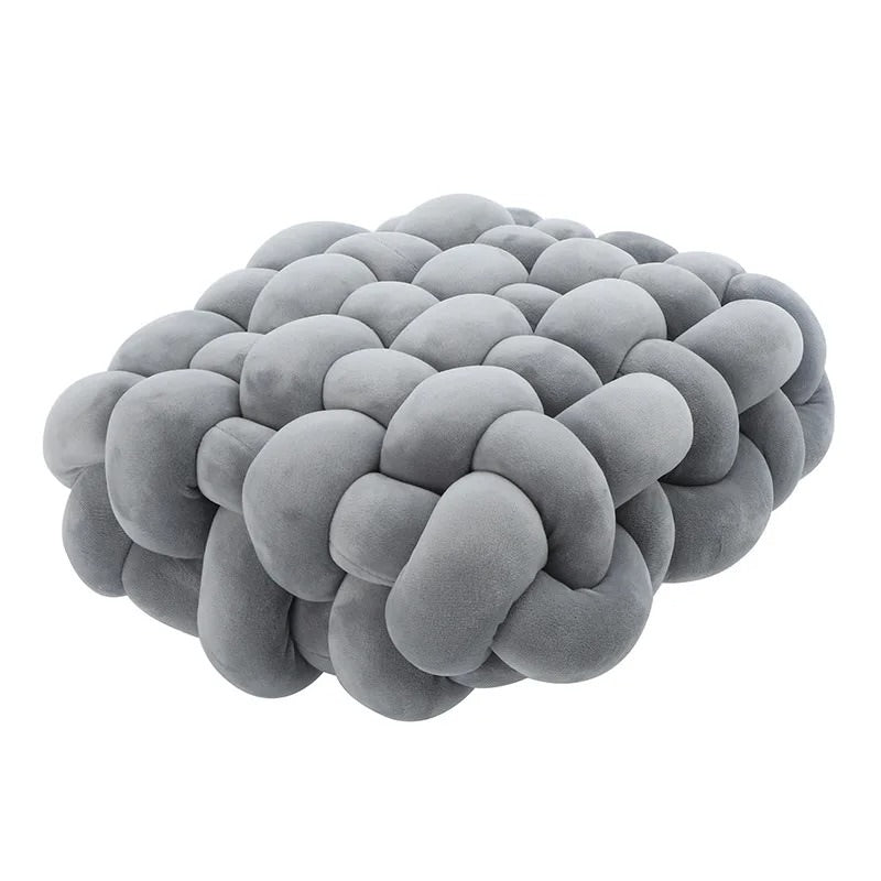 Roomtery Knitted Chunky Plush Cushion