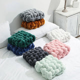 Roomtery Knitted Chunky Plush Cushion, view 2