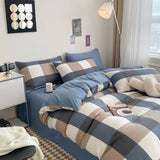 Roomtery Large Plaid Print Bedding Set, view 4