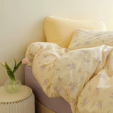 Roomtery Lavender Bloom Floral Cotton Bedding Set, view 3
