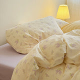 Roomtery Lavender Bloom Floral Cotton Bedding Set, view 4