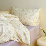 Roomtery Lavender Bloom Floral Cotton Bedding Set, view 6