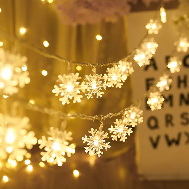 Roomtery LED Snowflakes String Lights