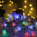 Roomtery LED Snowflakes String Lights, view 3
