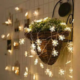 Roomtery LED Snowflakes String Lights, view 4