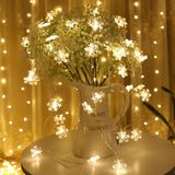 Roomtery LED Snowflakes String Lights, view 5