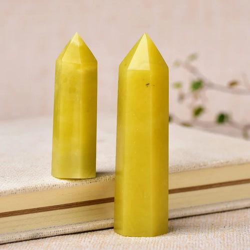 Roomtery Lemon Jade Crystal Tower