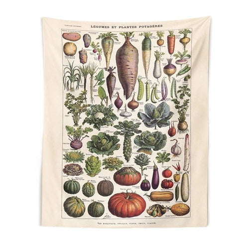 Roomtery Les Legumes Botanical Tapestry