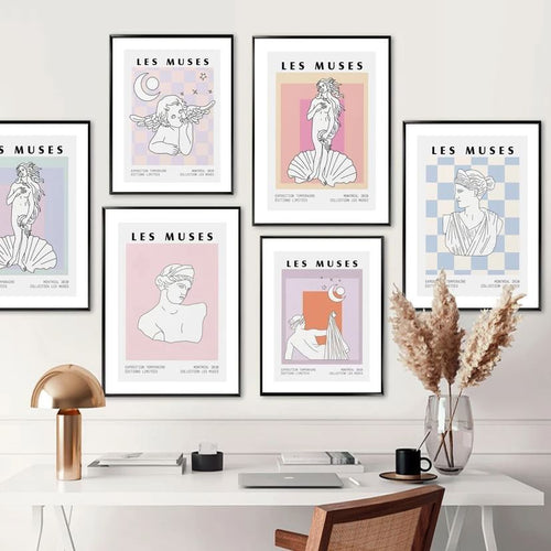 Roomtery Les Muses Art Canvas Posters