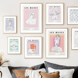 Roomtery Les Muses Art Canvas Posters, view 2