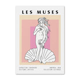 Roomtery Les Muses Art Canvas Posters, view 5