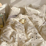 Roomtery Light Beige Splattered Bedding Set, view 4