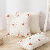 Roomtery Light Beige Tufted Flower Cushion Cover, view 3