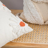 Roomtery Light Beige Tufted Flower Cushion Cover, view 5