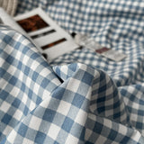 Roomtery Light Blue Gingham Bedding Set, view 2