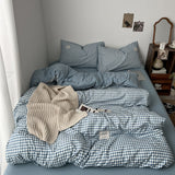 Roomtery Light Blue Gingham Bedding Set, view 3