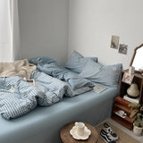 Roomtery Light Blue Gingham Bedding Set, view 5