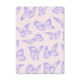 Roomtery Light Purple Butterflies Canvas Posters, view 5